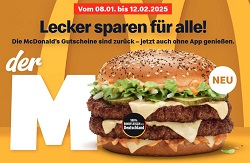 McDonalds Coupons bis Februar 2025